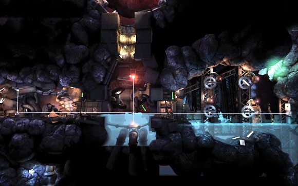 Po odblokowaniu bramy nadszedł czas na łamigłówkę, którą musiałeś wcześniej tymczasowo pominąć [#13] - MAPA - TUNEL 2 | Rozrusznik | Unmechanical - Unmechanical - poradnik do gry