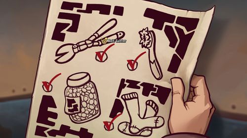 Powróć do swojego pokoju i włóż do walizki (Suitcase) pozyskane przedmioty: nożyce (Bolt Cutter), szczoteczkę do zębów (Toothbrush), skarpetki (Pair o Socks) oraz prowiant (Provisions) - Deponia: Spakuj walizkę (Kuvaq) - solucja, opis przejścia - Deponia - poradnik do gry