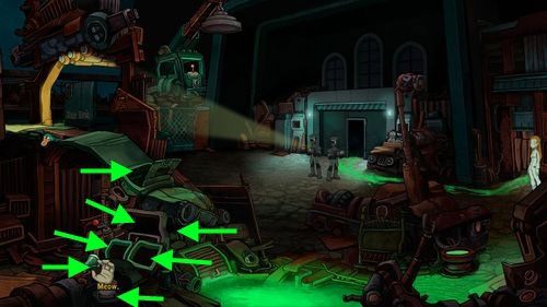 Pojaw się w lewym oknie (Left Window) i skorzystaj z korby po lewej stronie (Crank) aby otworzyć francuskie drzwi (French Door) - Deponia: Udaj się do Elysium uratować Deponię - solucja, opis przejścia - Deponia - poradnik do gry