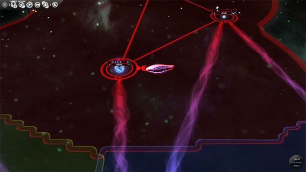 Świeża flota na orbicie systemu - Okno podstawowe - Układ planetarny - Endless Space - poradnik do gry