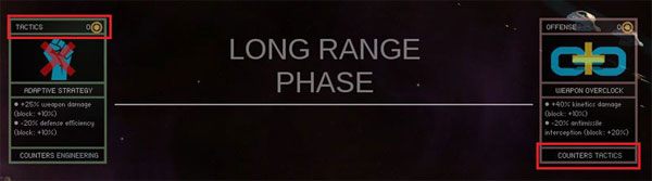 Rzucona karta taktyczna została zablokowana przez kartę ofensywną w fazie dalekiego zasięgu - Karty walki - Walka - Endless Space - poradnik do gry