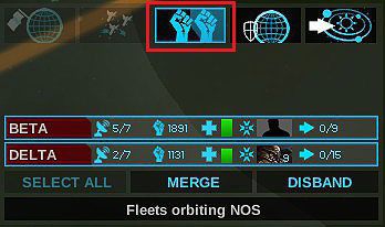 Zdobywanie wrogiego układu rozpoczynamy klikając odpowiednią opcję w okienku działania floty - Działania floty - Działania floty oraz systemów planetarnych na galaktykę - Endless Space - poradnik do gry