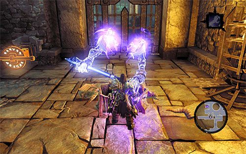 Zajrzyj do pobliskiej skrzyni i ruszaj na południe - Przeszukaj Miasto Umarłych - zachodnia część | Miasto Umarłych | Darksiders 2 - Darksiders 2 - poradnik do gry