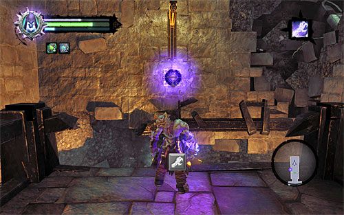 Tradycyjnie już po wygraniu wszystkich walk pozbieraj przedmioty porzucone przez zlikwidowanych wrogów - Przeszukaj Miasto Umarłych - powrót do wschodniej części | Miasto Umarłych - Darksiders 2 - poradnik do gry