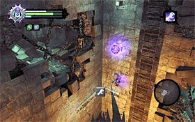 10) Zatrzymaj po znalezieniu się pod nowym zaczepem - Przeszukaj Miasto Umarłych - powrót do wschodniej części | Miasto Umarłych - Darksiders 2 - poradnik do gry