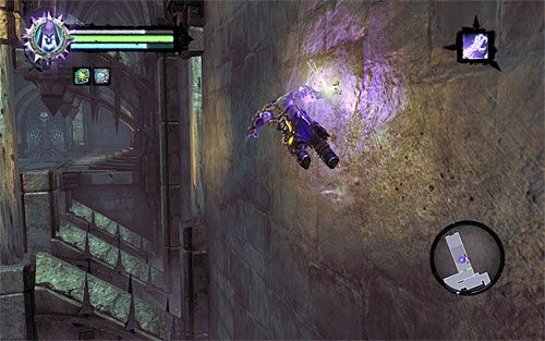 Po znalezieniu się w nowej sali zacznij od zeskoczena na niższy poziom - Przeszukaj Miasto Umarłych - górne poziomy (1) | Miasto Umarłych | Darksiders 2 - Darksiders 2 - poradnik do gry