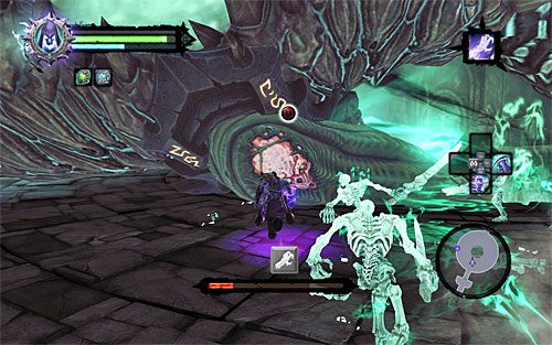 Dręczyciel Dusz po otrzymaniu wystarczającej ilości obrażeń ponownie runie na arenę - Boss 15 - Dręczyciel Dusz | Miasto Umarłych | Darksiders 2 - Darksiders 2 - poradnik do gry
