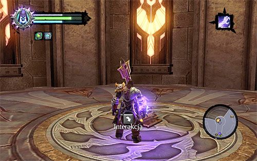 Zacznij od zabrania Monety Przewoźnika leżącej za Natanielem, po czym wybierz długi korytarz prowadzący do wnętrza wieży - Znajdź Archonta | Klucz do odkupienia | Darksiders 2 - Darksiders 2 - poradnik do gry