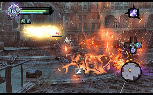 W końcowej fazie bitwy na polu bitwy pojawi się także detonator - Udaj się na ziemię; Pomóż Uriel pokonać Rój | Kostur Arafaela | Darksiders 2 - Darksiders 2 - poradnik do gry