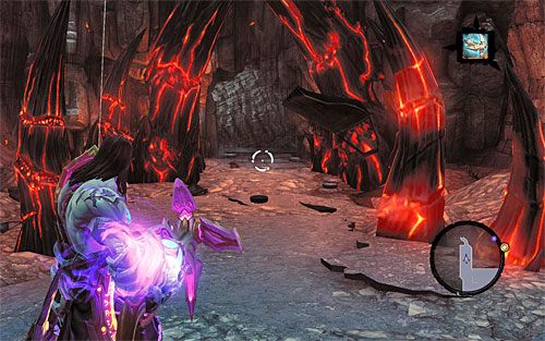 Na wznowienie eksploracji okolicy zdecyduj się dopiero po zlikwidowaniu wielkiej bestii - Znajdź pierwszą część Kostura | Kostur Arafaela | Darksiders 2 - Darksiders 2 - poradnik do gry