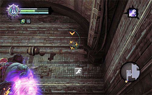 Skorzystaj oczywiście z nowo odblokowanego przejścia, docierając do schodów - Wróć do Uriel z pierwszą częścią | Kostur Arafaela | Darksiders 2 - Darksiders 2 - poradnik do gry