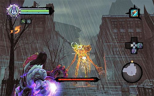 Do atakowania bossa najlepiej jest wykorzystywać granatnik - Boss 16 - Nhoss | Kostur Arafaela | Darksiders 2 - Darksiders 2 - poradnik do gry