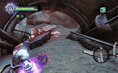 W trakcie przemierzania kanałów bądź gotowy do wyeliminowania trzech kolejnych detonatorów, przy czym rozglądaj się także za Monetą Przewoźnika - Znajdź drugą część Kostura (2) | Kostur Arafaela | Darksiders 2 - Darksiders 2 - poradnik do gry