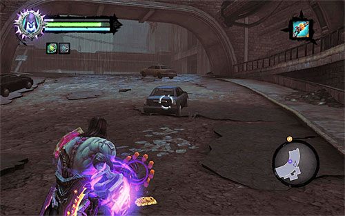 Skorzystaj z nowo odblokowanego przejścia, kierując się w stronę pokazanego na powyższym screenie wyjścia z podziemnego tunelu - Wróć z drugą częścią do Uriel; Znajdź ostatnią część Kostura | Kostur Arafaela - Darksiders 2 - poradnik do gry