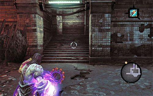 Skorzystaj z nowo odblokowanego zachodniego wejścia do tunelu - Wróć z drugą częścią do Uriel; Znajdź ostatnią część Kostura | Kostur Arafaela - Darksiders 2 - poradnik do gry