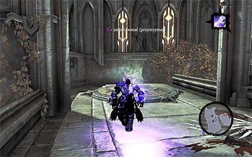 Po znalezieniu się w nowym obszarze skręć w lewo, wybierając się w stronę widocznej w oddali interaktywnej krawędzi (screen 1) - Odszukaj skrybę - wschodnia część cytadeli (1) | Skaza herezji | Darksiders 2 - Darksiders 2 - poradnik do gry