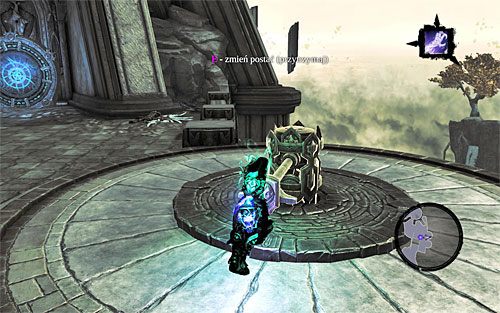 Uwaga - Jako że tutejsza zagadka jest dość skomplikowana upewnij się, że wszystkie kolejne ruchy wykonujesz zgodnie z przedstawioną w tekście instrukcją - Odszukaj skrybę - zachodnia część cytadeli (1) | Skaza herezji | Darksiders 2 - Darksiders 2 - poradnik do gry