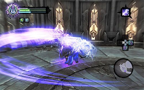 Po zlikwidowaniu pierwszego przeciwnika na arenie pojawią się kolejne sykofanty - Odszukaj skrybę - północna część cytadeli (1) | Skaza herezji | Darksiders 2 - Darksiders 2 - poradnik do gry