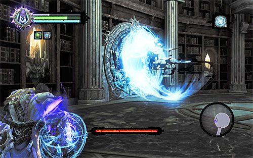 Kluczem do pokonania Skryby jest wdrożenie umiejętności Władca Pustki, którą do tej pory wykorzystywałeś wyłącznie do rozwiązywania zagadek - Boss 17 - Skryba Jamaerah | Skaza herezji | Darksiders 2 - Darksiders 2 - poradnik do gry