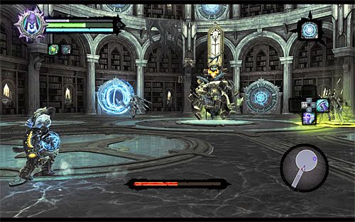 Kontynuuj wykorzystywanie portali do osłabiania Skryby - Boss 17 - Skryba Jamaerah | Skaza herezji | Darksiders 2 - Darksiders 2 - poradnik do gry