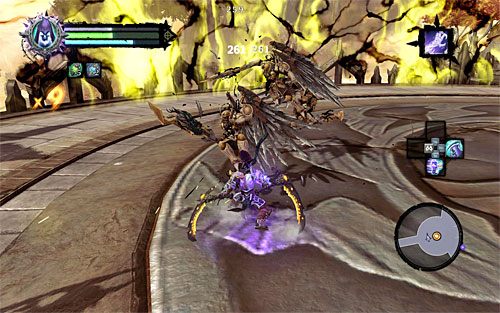 Po zlikwidowaniu aniołów rozpocznie się bitwa z jeszcze większą grupą, przy czym w walkach tych pomoże Ci Nataniel - Zabij spaczonych aniołów | Klucz do odkupienia | Darksiders 2 - Darksiders 2 - poradnik do gry