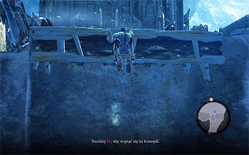 Zatrzymaj się po dotarciu do pionowej ściany - Znajdź Strażnika Tajemnic | Znajdź sposób na ocalenie Wojny | Darksiders 2 - Darksiders 2 - poradnik do gry