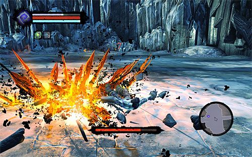 Niezależnie od wybranej broni wyprowadzaj maksymalnie dwa ataki - Boss 2 - Wojna | Znajdź sposób na ocalenie Wojny | Darksiders 2 - Darksiders 2 - poradnik do gry