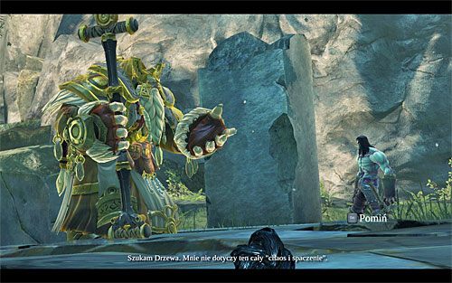 Już po tym jak Śmierć przeniesiony zostanie do lokacji [Trójskale] wysłuchaj rozmowy z Eideardem - Zakończenie zadania | Znajdź sposób na ocalenie Wojny | Darksiders 2 - Darksiders 2 - poradnik do gry