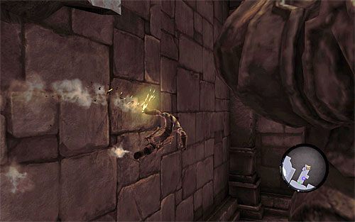 Skorzystaj z nowo odblokowanych obiektów na ścianie - Przywróć Górski Ogień (2) | Górski Ogień | Darksiders 2 - Darksiders 2 - poradnik do gry