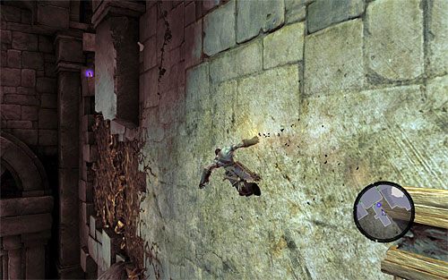 Po raz ostatni powróć do górnej interaktywnej krawędzi, tyle że tym razem zacznij przesuwać się w lewo - Przywróć Górski Ogień (2) | Górski Ogień | Darksiders 2 - Darksiders 2 - poradnik do gry