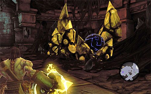 Możemy już na dobre zająć się zagadką - Przywróć Górski Ogień (2) | Górski Ogień | Darksiders 2 - Darksiders 2 - poradnik do gry