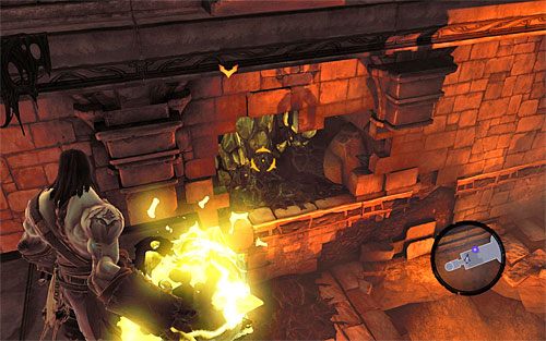 Udaj się prosto, obróć się w lewo i podnieś cieniobucha - Przywróć Górski Ogień (2) | Górski Ogień | Darksiders 2 - Darksiders 2 - poradnik do gry