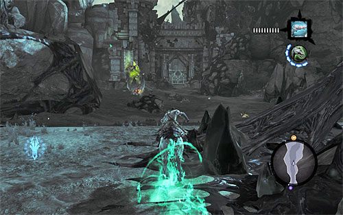 Wyprawa do Podmokłego Fortu nie obejdzie się niestety bez przykrych niespodzianek - Znajdź Podmokły Fort | Górskie Łzy | Darksiders 2 - Darksiders 2 - poradnik do gry