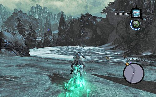 Po wygranej bitwie skorzystaj z nowo odblokowanego przejścia, odnajdując kolejną Monetę Przewoźnika - Znajdź Podmokły Fort | Górskie Łzy | Darksiders 2 - Darksiders 2 - poradnik do gry