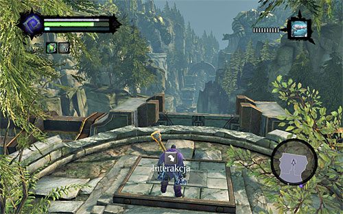Zacznij od pozbierania pozostałych przedmiotów, które zostały pozostawione przez bossa oraz skalniaki - Przywróć Górskie Łzy (3) | Górskie Łzy | Darksiders 2 - Darksiders 2 - poradnik do gry