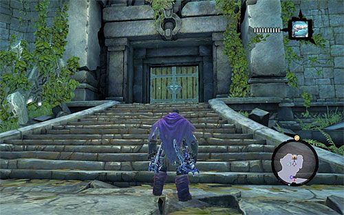 Po znalezieniu się pod gołym niebem ruszaj na północ - Znajdź Zagubioną Świątynię | Wiara góry przenosi | Darksiders 2 - Darksiders 2 - poradnik do gry