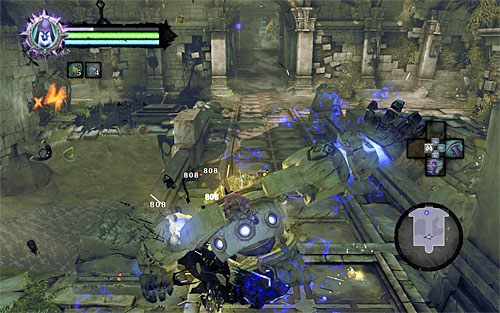 Zauważ, że w okolicy zaczęły pojawiać się kolejne splamione konstrukty - Zbudź konstrukta (1) | Wiara góry przenosi | Darksiders 2 - Darksiders 2 - poradnik do gry