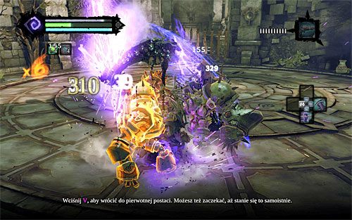 Ostatnie dwie części tej bitwy są najtrudniejsze, albowiem wtedy oprócz zwiadowców do pokonania są także konstrukty mistrzowie - Zbudź konstrukta (1) | Wiara góry przenosi | Darksiders 2 - Darksiders 2 - poradnik do gry