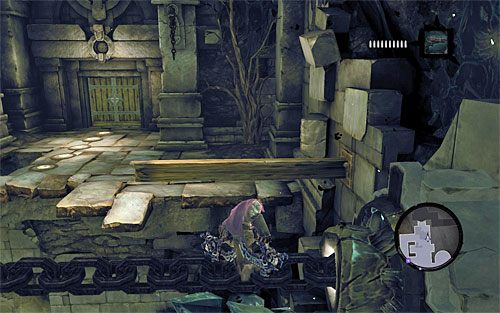 Na sam koniec udaj się do konstrukta z wystrzelonym łańcuchem - Zbudź konstrukta (2) | Wiara góry przenosi | Darksiders 2 - Darksiders 2 - poradnik do gry