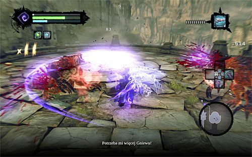 W dalszej części bitwy do walk dołączą również aż dwa dzikie tyrany i niestety ich pokonanie może okazać się bardzo problematyczne - Zbudź konstrukta (2) | Wiara góry przenosi | Darksiders 2 - Darksiders 2 - poradnik do gry