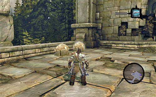 Dokładnie zbadaj arenę, na której walczyłeś z konstruktem gigantem, podnosząc wszystkie cenne przedmioty - Zbudź konstrukta (3) | Wiara góry przenosi | Darksiders 2 - Darksiders 2 - poradnik do gry