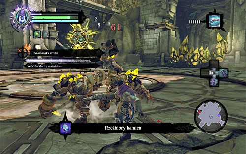 Rzeźbiony kamień pozyskasz automatycznie w momencie pokonania pierwszego konstrukta zwiadowcy, co ma miejsce na samym początku eksploracji lokacji [Zagubiona Świątynia] w ramach głównego zadania [Wiara góry przenosi] - Szamańska sztuka | ZADANIA POBOCZNE | Darksiders 2 - Darksiders 2 - poradnik do gry