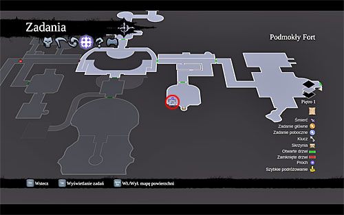 Poszukiwany obiekt to hełm czeladnika i odnajdziesz go w trakcie wizyty w lokacji [Podmokły Fort] w ramach głównego zadania [Górskie Łzy] - Zguba - część II | POZOSTAŁE ZADANIA POBOCZNE | Darksiders 2 - Darksiders 2 - poradnik do gry