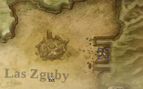 1) Stronicę ukryto we wschodniej części Lasu Zguby, za dużym posągiem - Kraina Kuźni | Księga Umarłych | Darksiders 2 - Darksiders 2 - poradnik do gry