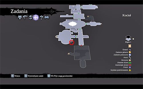 1) Stronicę ukryto w pomieszczeniu na pierwszym piętrze, w którym rozwiązuje się zagadkę z dwoma dużymi kulami - Kraina Kuźni | Księga Umarłych | Darksiders 2 - Darksiders 2 - poradnik do gry