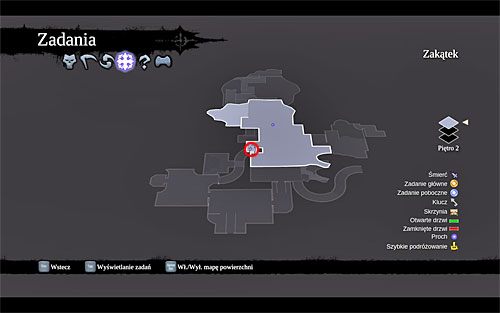 1) Stronicę ukryto na balkoniku w południowo-zachodniej części głównego obszaru Zakątka - Kraina Kuźni | Księga Umarłych | Darksiders 2 - Darksiders 2 - poradnik do gry