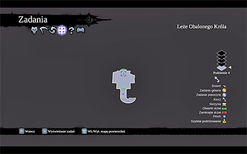 Mauzoleum odnajdziesz na najniższym czwartym poziomie podziemi lochu o nazwie [Leże Obalonego Króla], znajdującego się w Wąwozie Lewiatana (po szczegółowy opis lochu zapraszam do rozdziału poradnika poświęconego dodatkowym lokacjom) - Mauzoleum i zakończenie zadania | Księga Umarłych | Darksiders 2 - Darksiders 2 - poradnik do gry