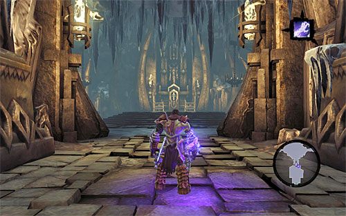 Po odblokowaniu sobie dostępu do mauzoleum przystąp do otwierania skrzyń i niszczenia stojaków na broń - Mauzoleum i zakończenie zadania | Księga Umarłych | Darksiders 2 - Darksiders 2 - poradnik do gry