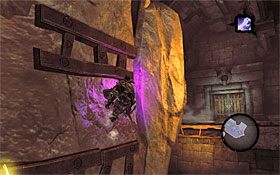 6) Ponownie przesuwaj się w prawo, chwytając się po kilku chwilach nowych górnych krawędzi - Szrama - zdobycie i wykorzystanie szkieletowego klucza | DODATKOWE LOKACJE - Darksiders 2 - poradnik do gry