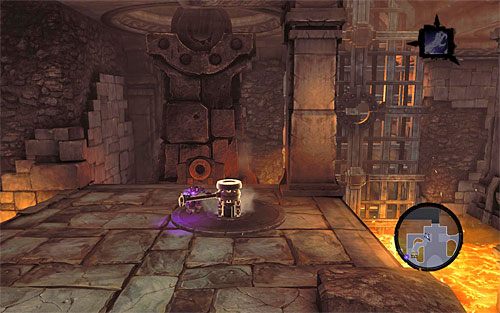 Na sam koniec złap się górnej krawędzi i wespnij na niewielką półkę - Szrama - dotarcie do miejsca pobytu Ghorna | DODATKOWE LOKACJE - Darksiders 2 - poradnik do gry